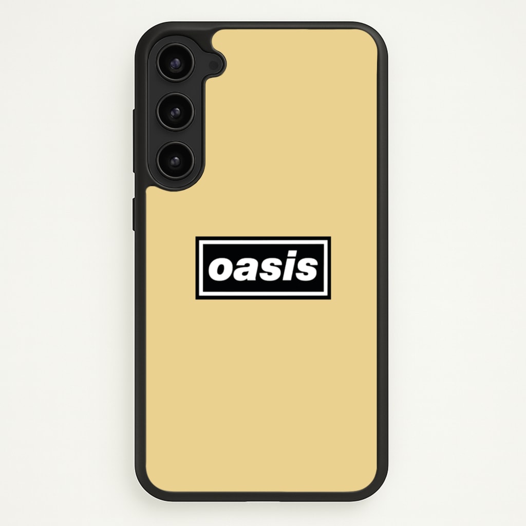 Band Name Yellow - Oasis Phone Case for Galaxy S23 Plus