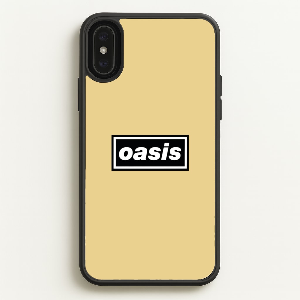Band Name Yellow - Oasis Phone Case for iPhone XS Max