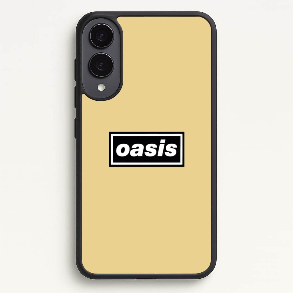 Band Name Yellow - Oasis Phone Case for Galaxy S25 Edge