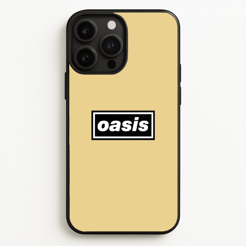 Band Name Yellow - Oasis Phone Case for iPhone 13 Pro Max