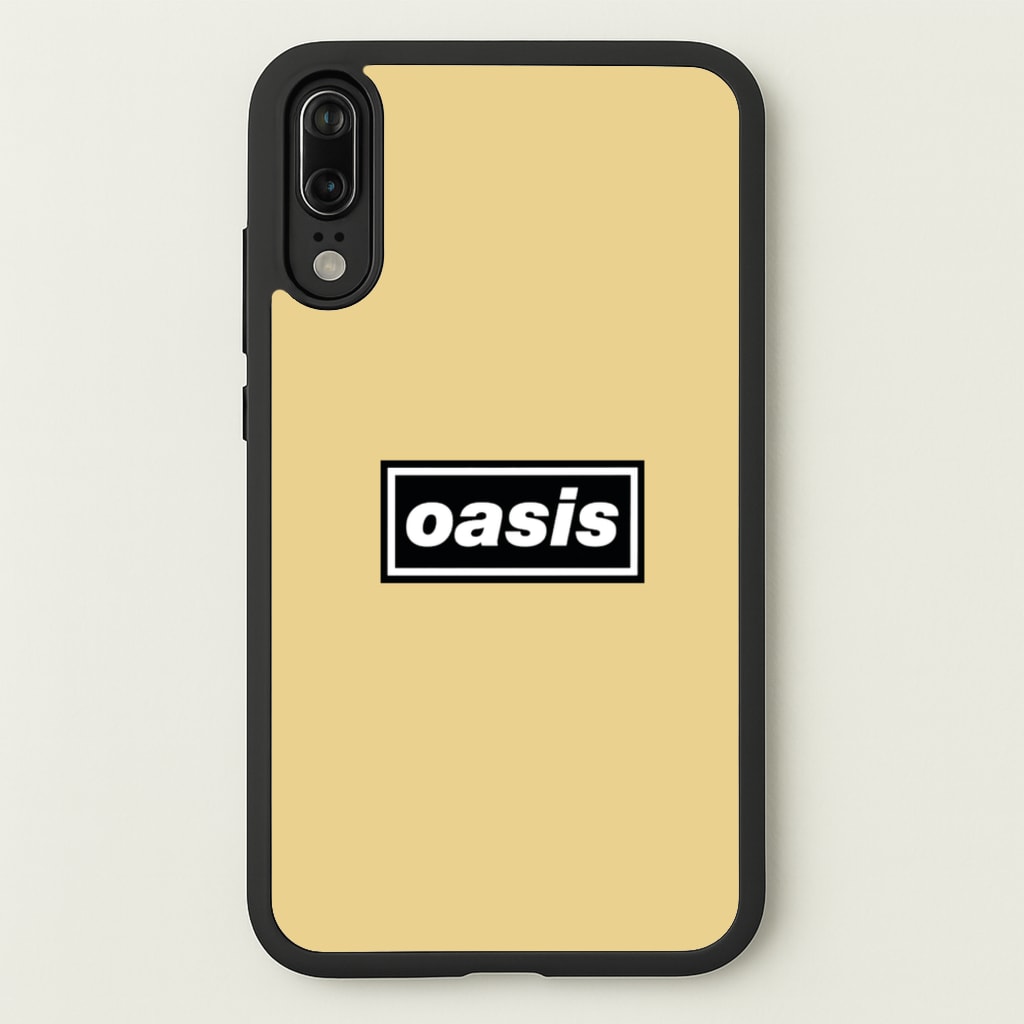 Band Name Yellow - Oasis Phone Case for Huawei P20