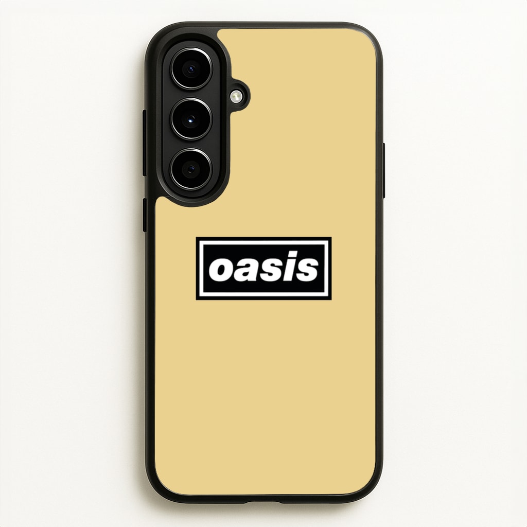 Band Name Yellow - Oasis Phone Case for Galaxy A56