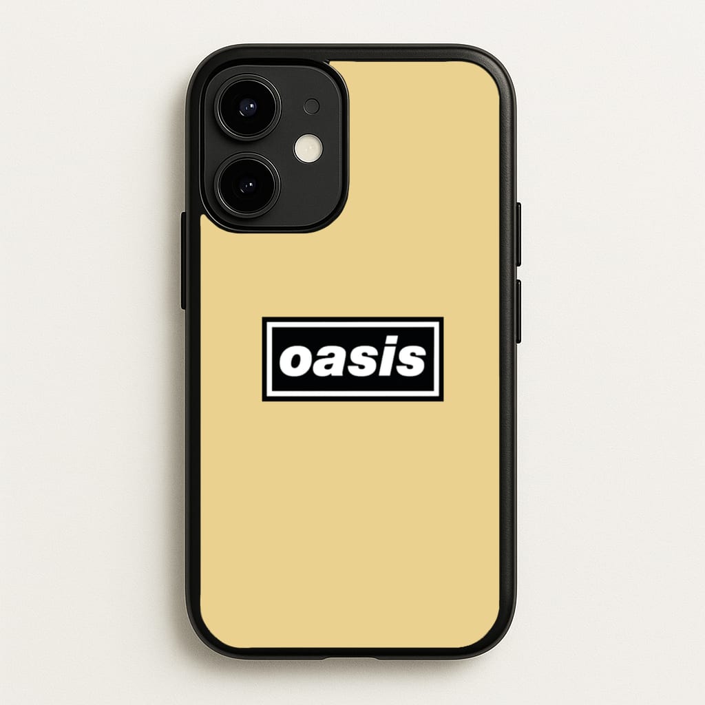 Band Name Yellow - Oasis Phone Case for iPhone 12 Mini