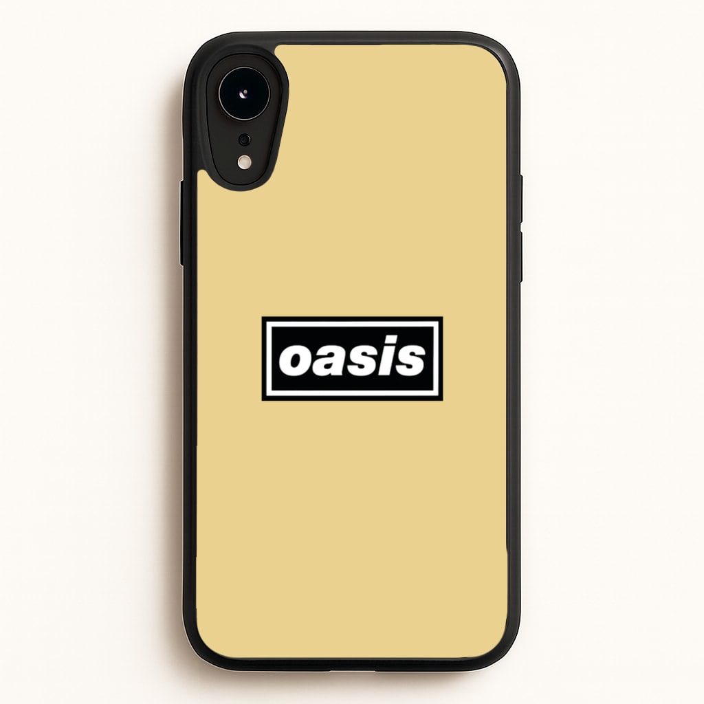 Band Name Yellow - Oasis Phone Case for iPhone XR