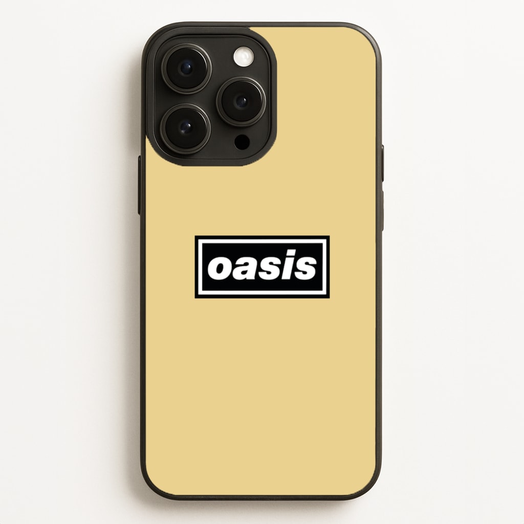Band Name Yellow - Oasis Phone Case for iPhone 12 Pro Max