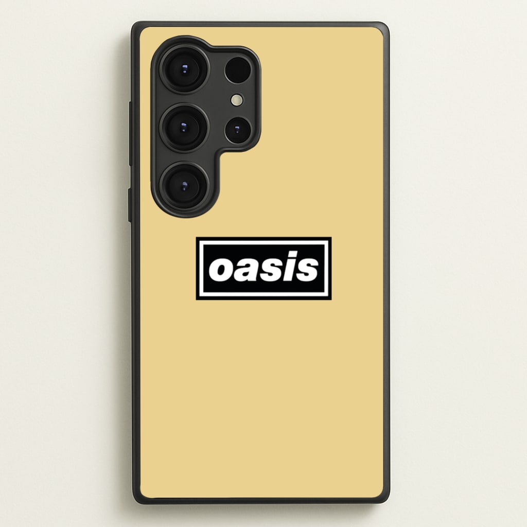 Band Name Yellow - Oasis Phone Case for Galaxy S25 Ultra