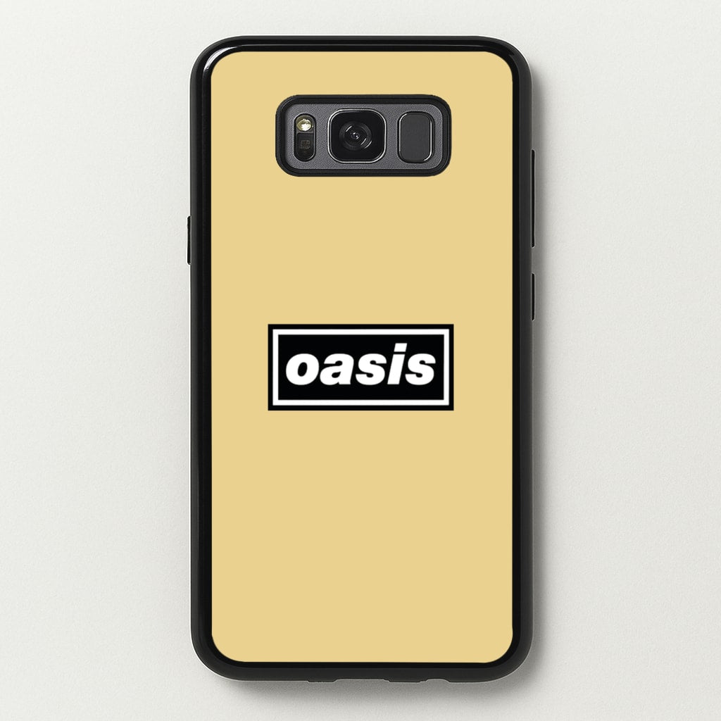 Band Name Yellow - Oasis Phone Case for Galaxy S8 Plus