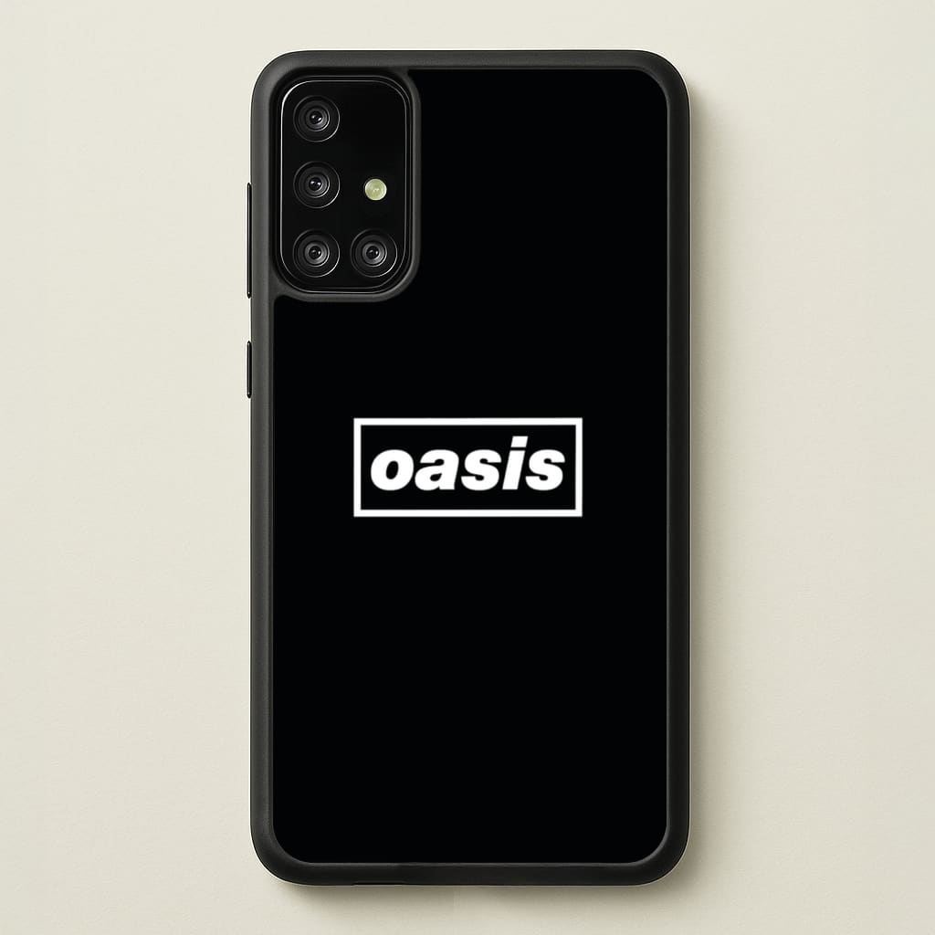 Band Name Black - Oasis Phone Case for Galaxy A71