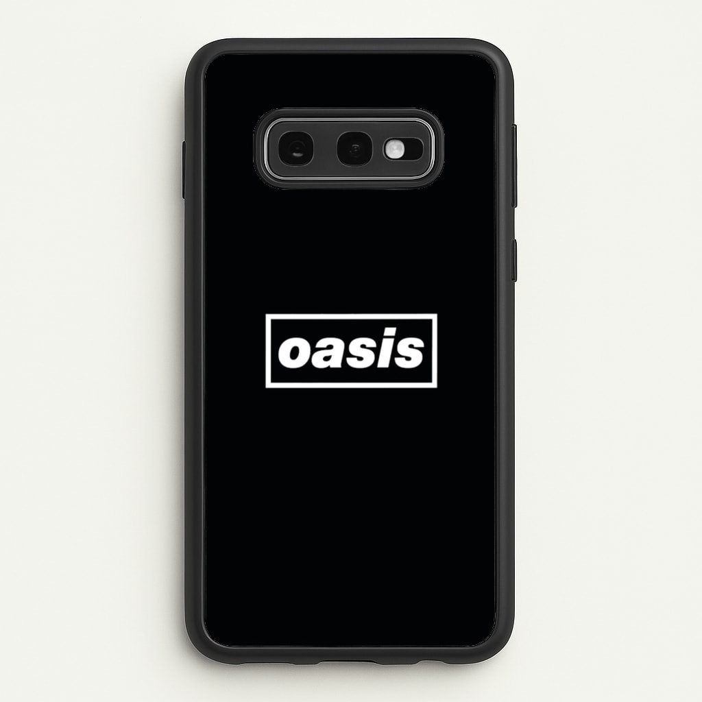 Band Name Black - Oasis Phone Case for Galaxy S10e