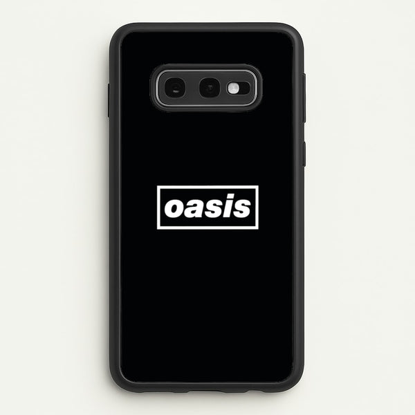 Band Name Black - Oasis Phone Case for Galaxy S10e