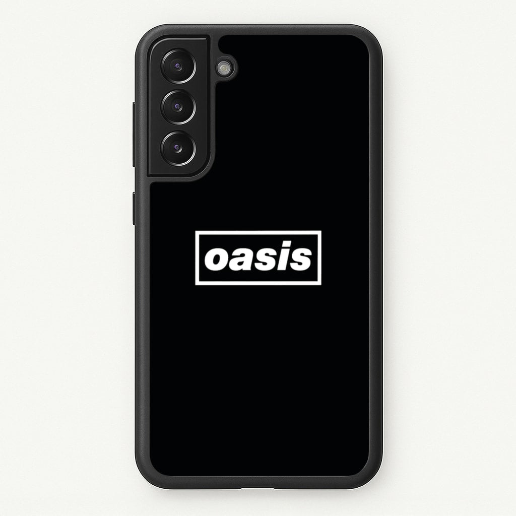 Band Name Black - Oasis Phone Case for Galaxy S21FE