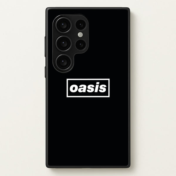 Band Name Black - Oasis Phone Case for Galaxy S24 Ultra