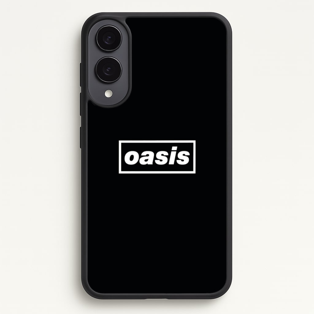 Band Name Black - Oasis Phone Case for Galaxy S25 Edge