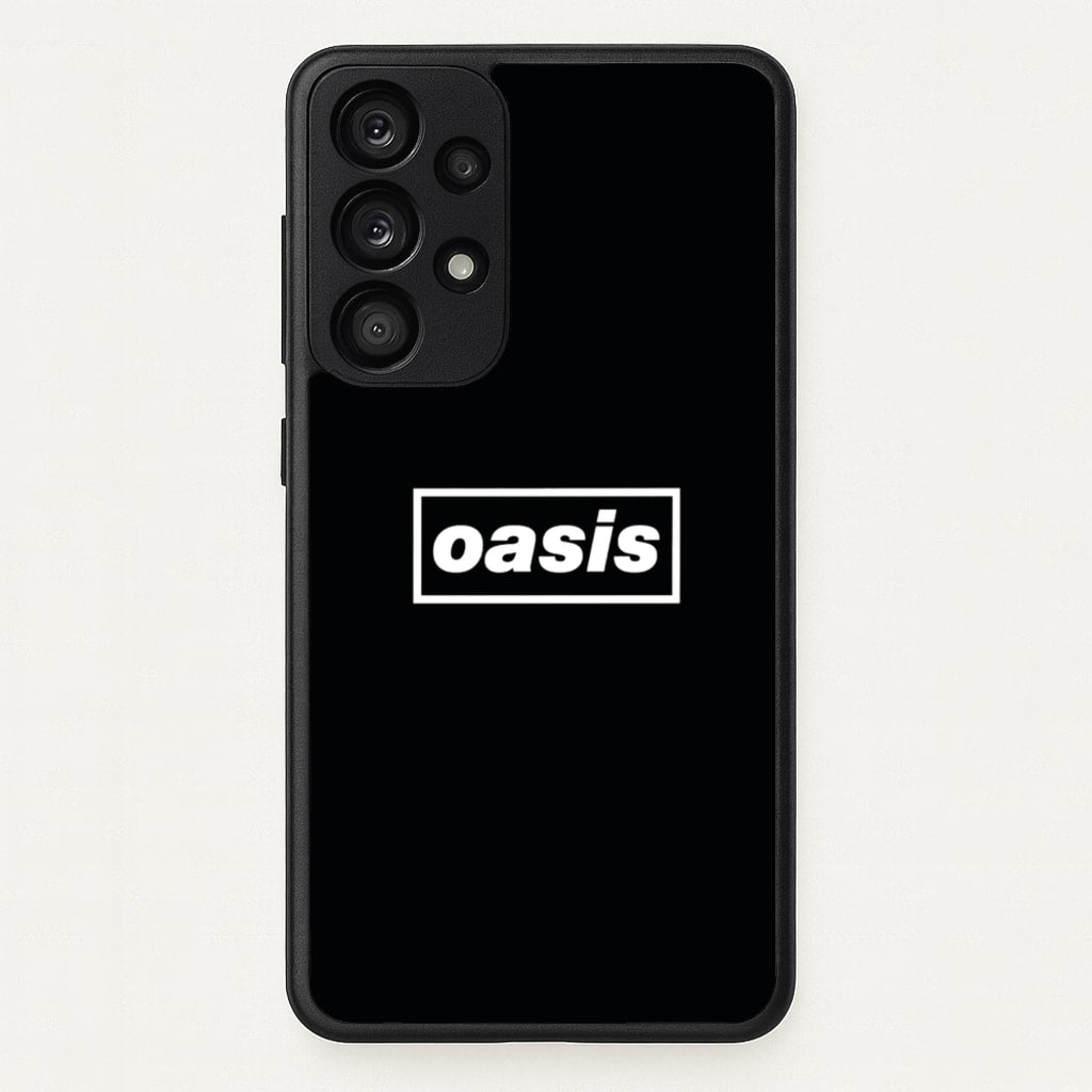Band Name Black - Oasis Phone Case for Galaxy A33