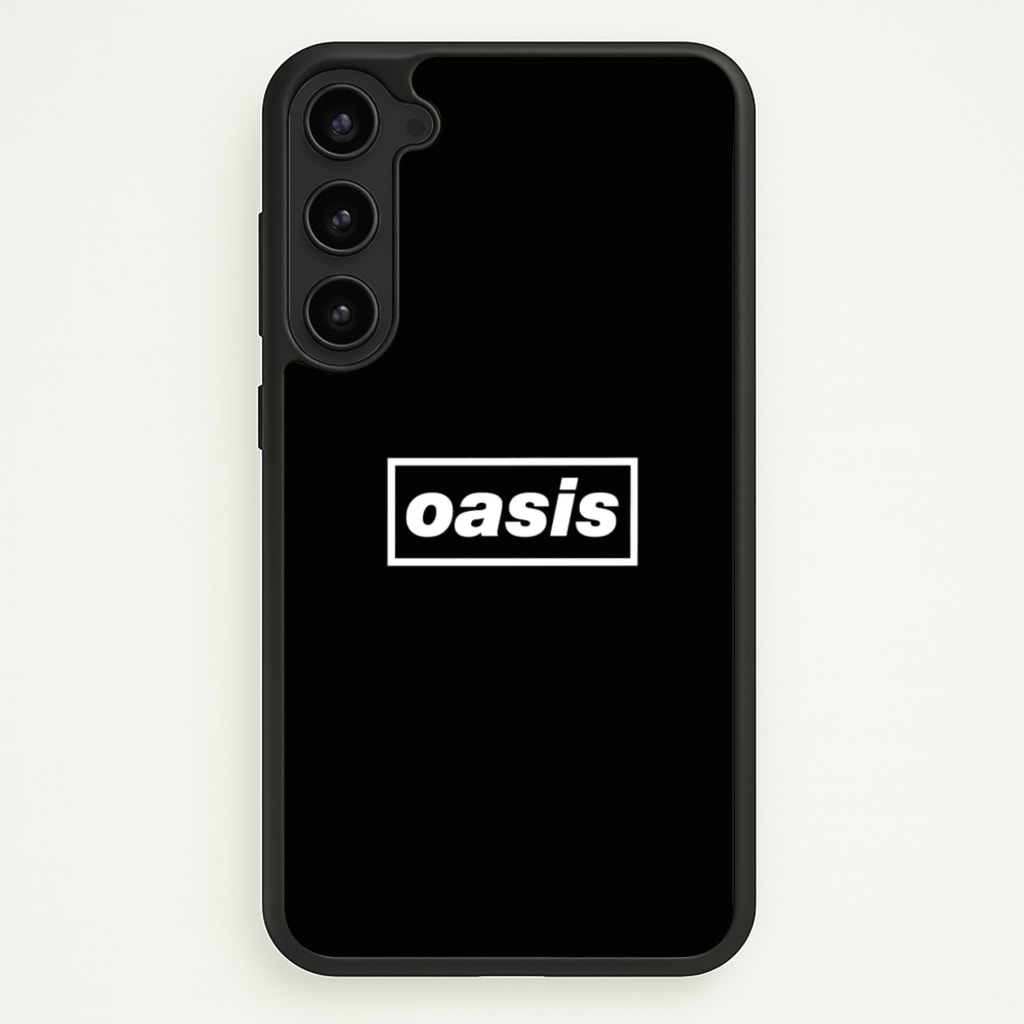 Band Name Black - Oasis Phone Case for Galaxy S23