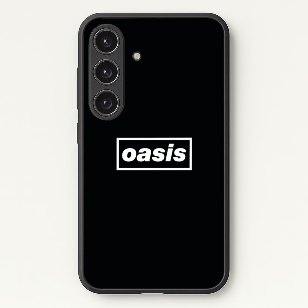 Band Name Black - Oasis Phone Case for Galaxy S24