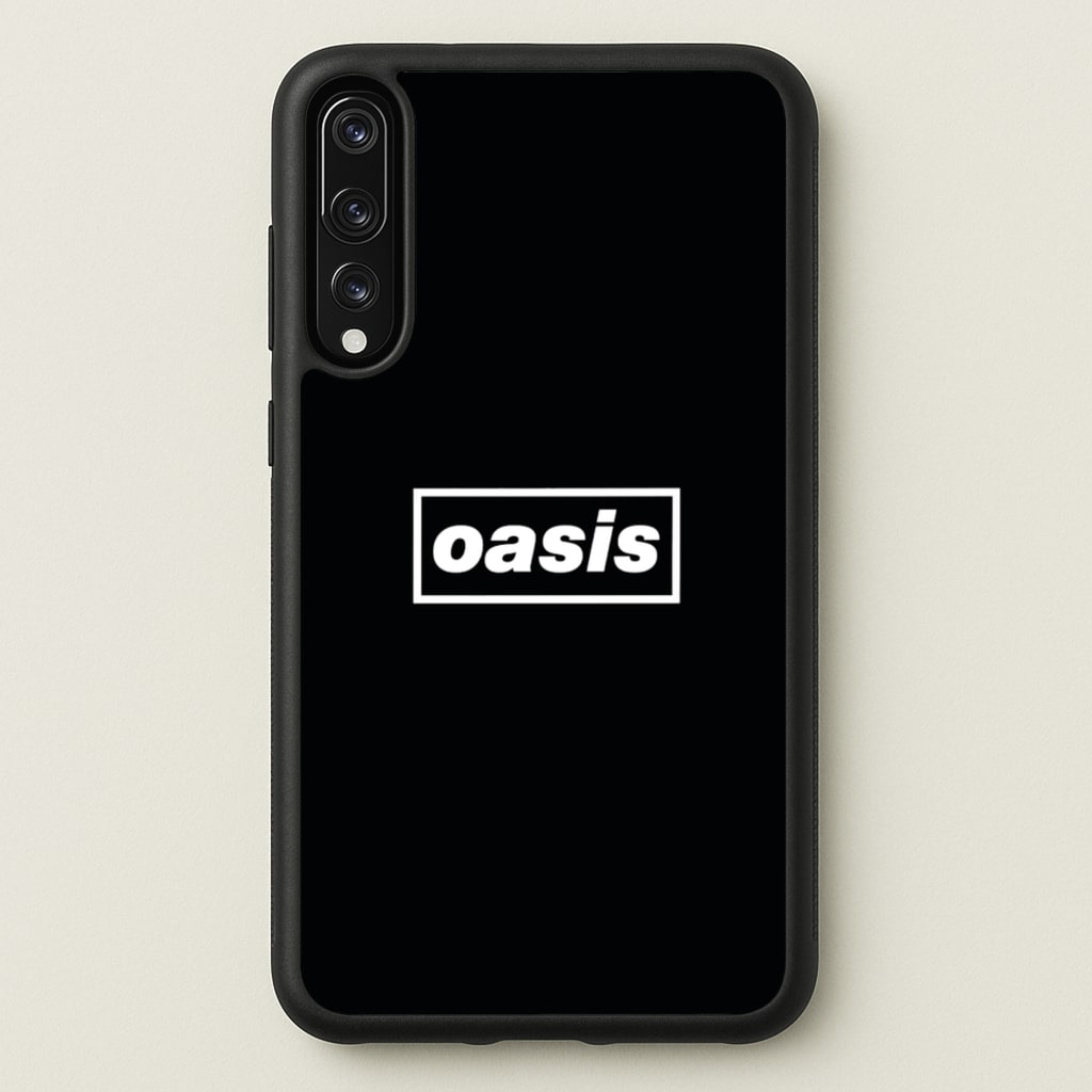 Band Name Black - Oasis Phone Case for Huawei P20 Pro