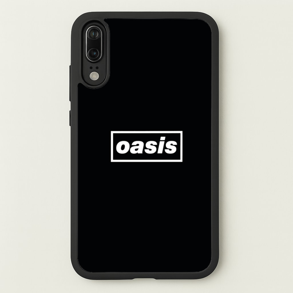 Band Name Black - Oasis Phone Case for Huawei P20