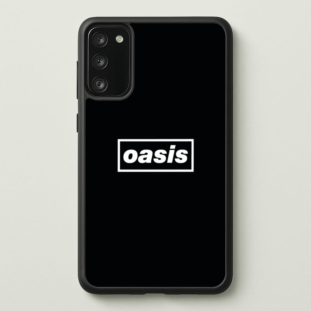 Band Name Black - Oasis Phone Case for Galaxy S20FE