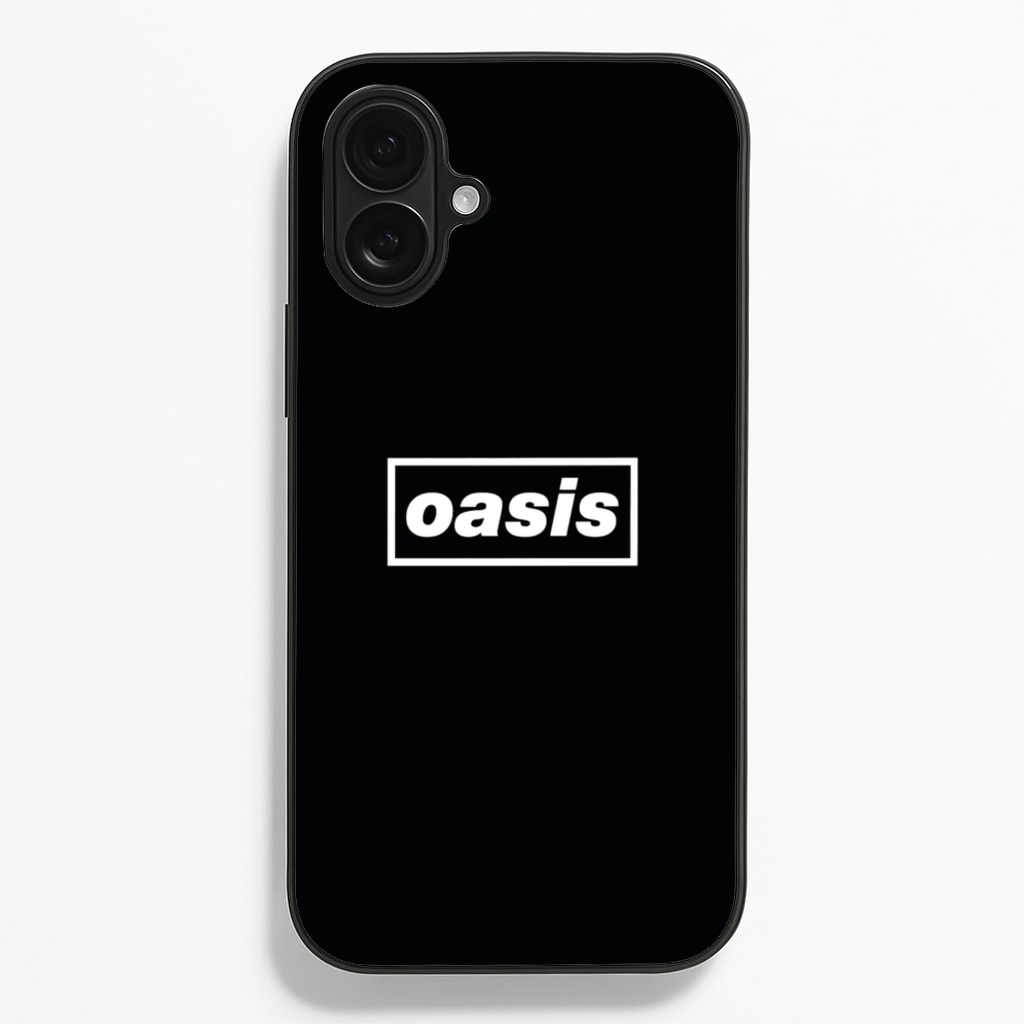 Band Name Black - Oasis Phone Case for iPhone 16 Plus