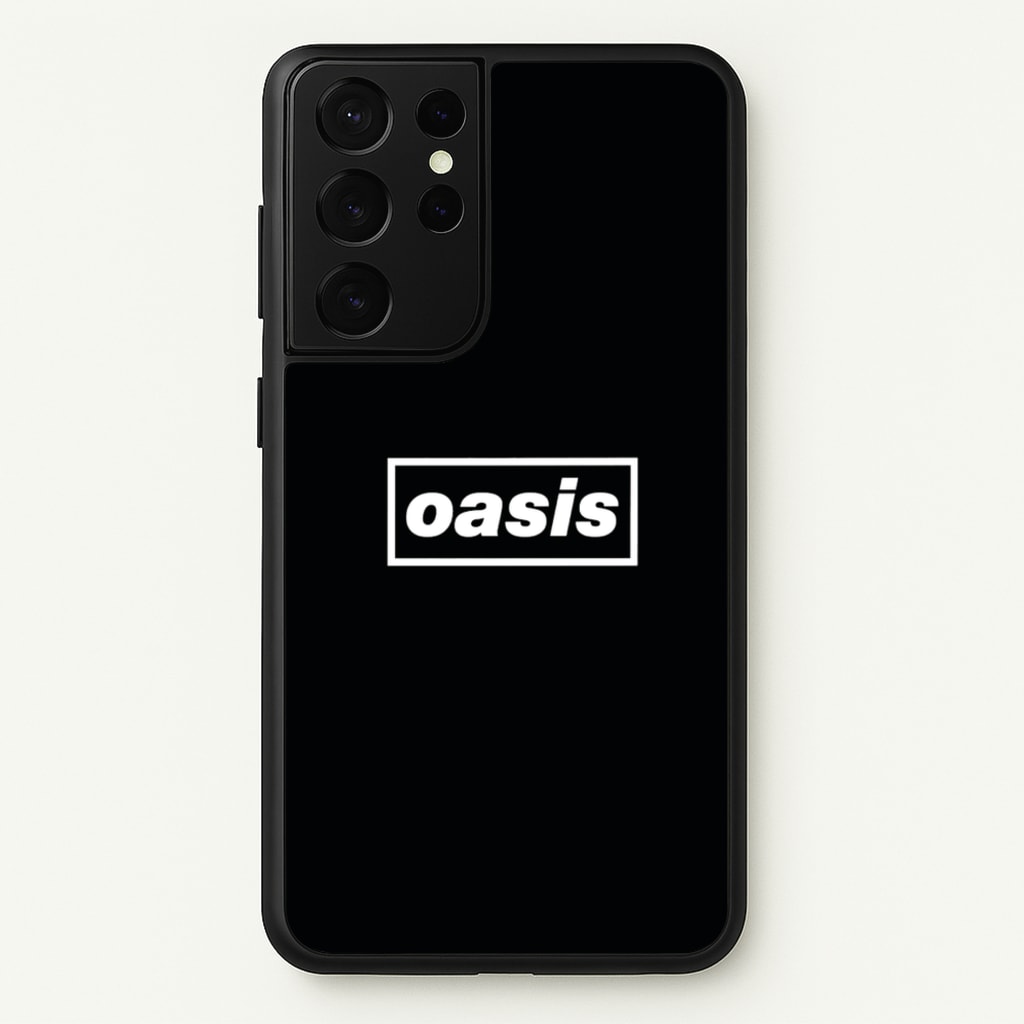 Band Name Black - Oasis Phone Case for Galaxy S21 Ultra