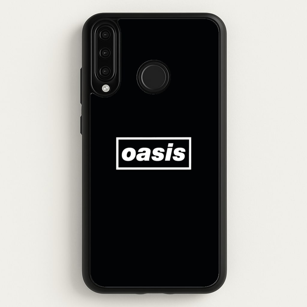 Band Name Black - Oasis Phone Case for Huawei P30 Lite