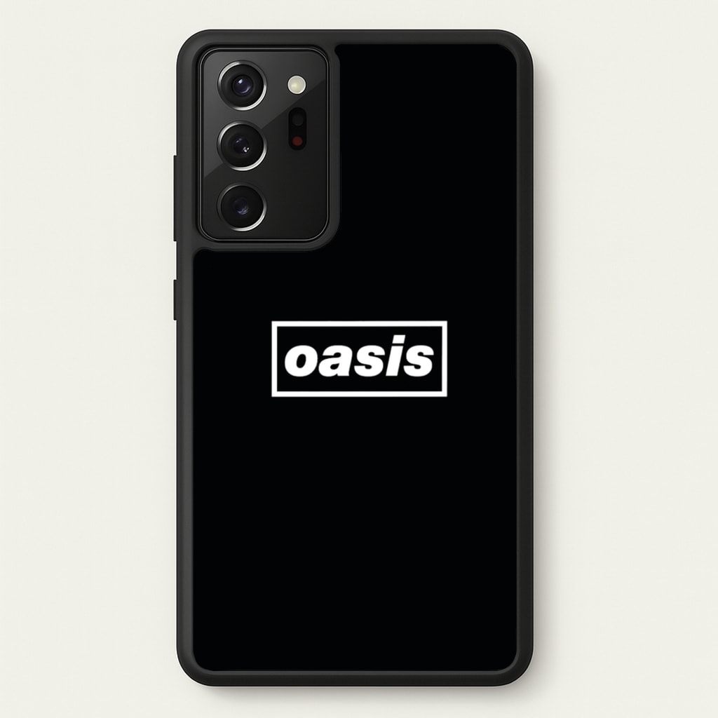 Band Name Black - Oasis Phone Case for Galaxy Note 20 Ultra