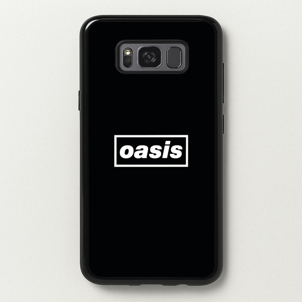 Band Name Black - Oasis Phone Case for Galaxy S8