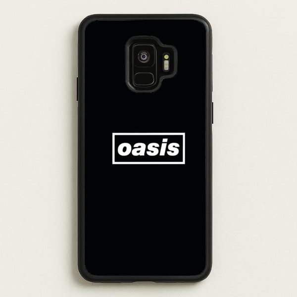 Band Name Black - Oasis Phone Case for Galaxy S9