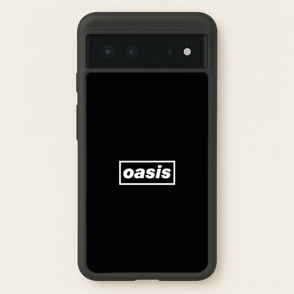 Band Name Black - Oasis Phone Case for Google Pixel 6