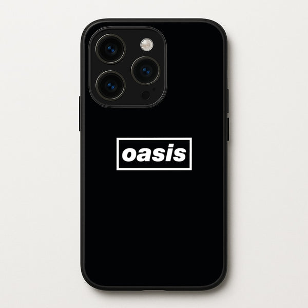 Band Name Black - Oasis Phone Case for iPhone 15 Pro Max