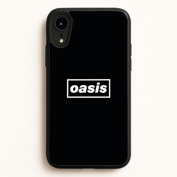 Band Name Black - Oasis Phone Case for iPhone XR