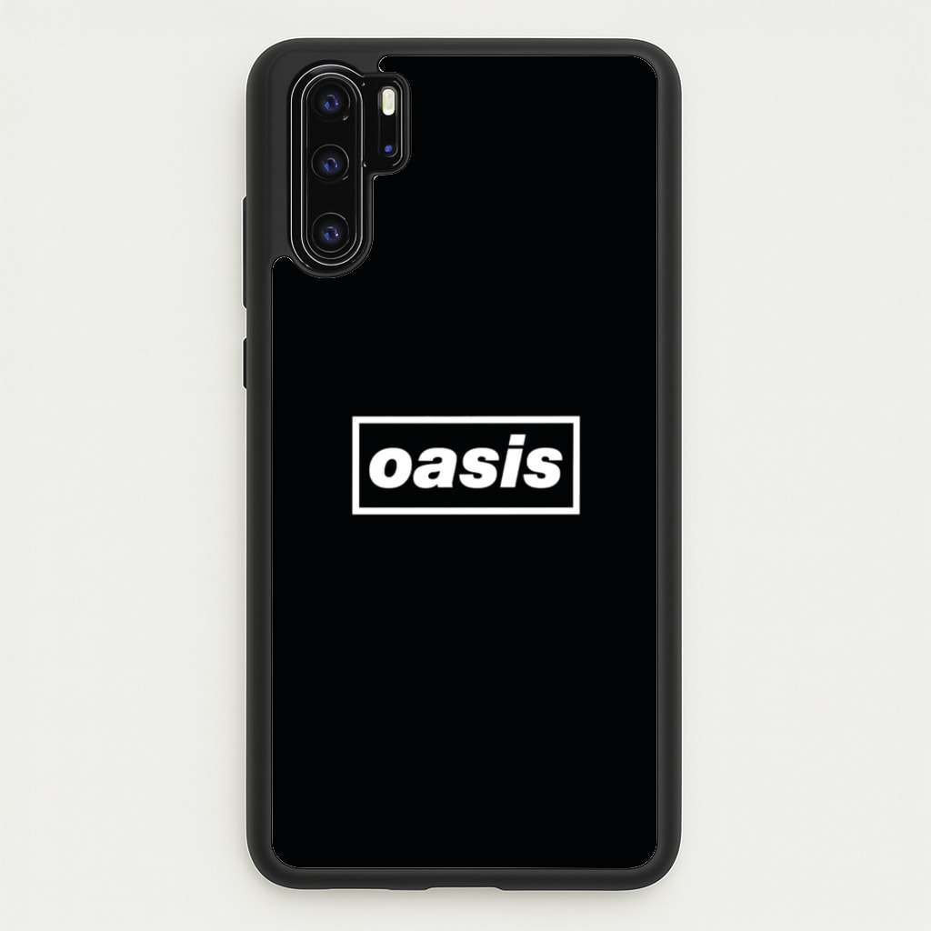 Band Name Black - Oasis Phone Case for Huawei P30 Pro