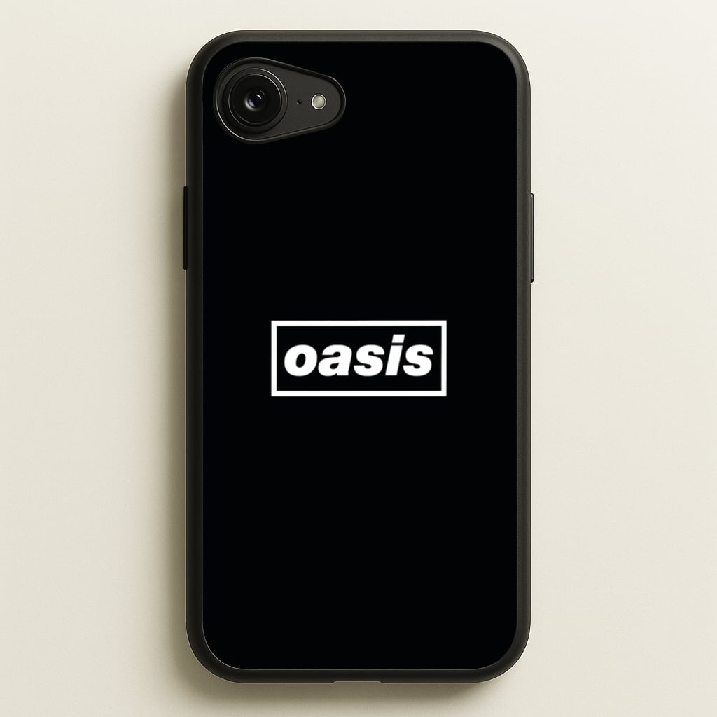 Band Name Black - Oasis Phone Case for iPhone 16e