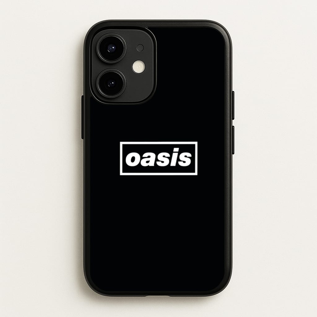 Band Name Black - Oasis Phone Case for iPhone 12 / 12 Pro