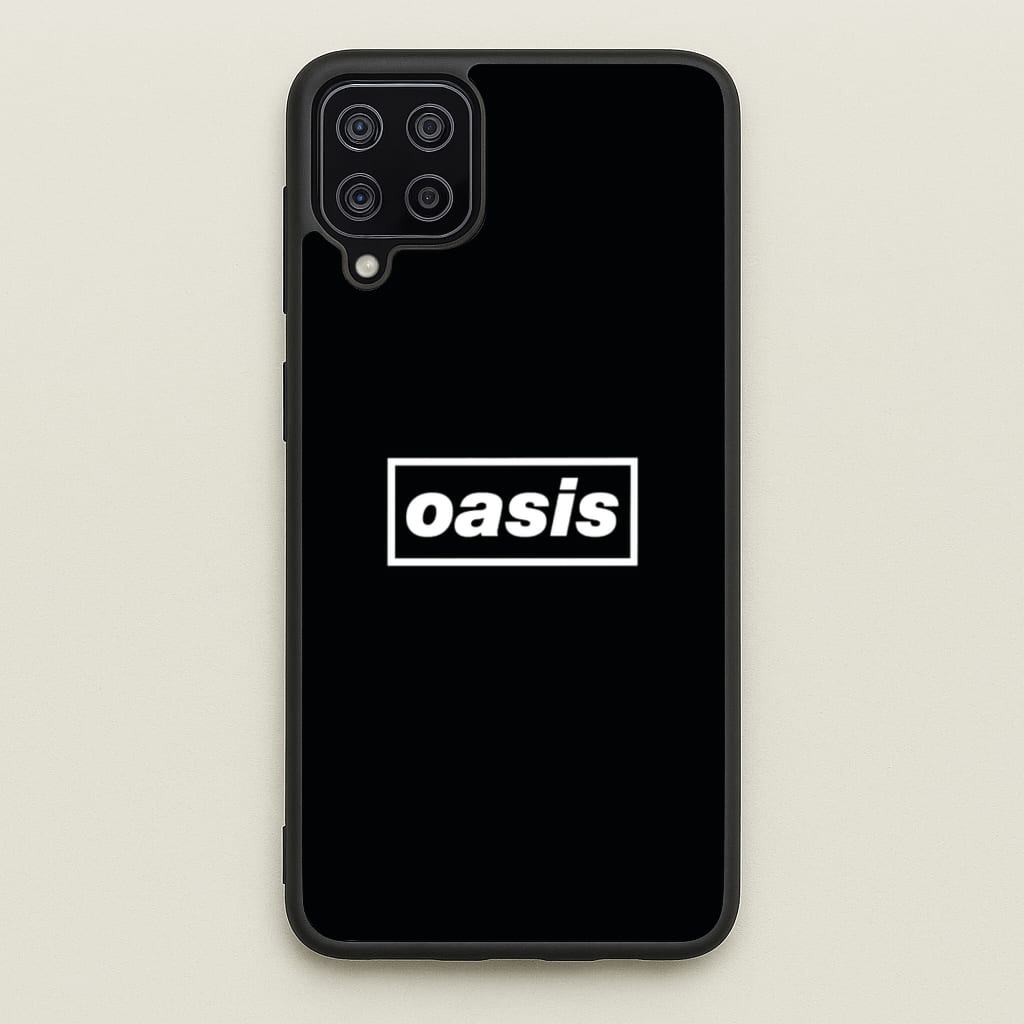Band Name Black - Oasis Phone Case for Galaxy A12