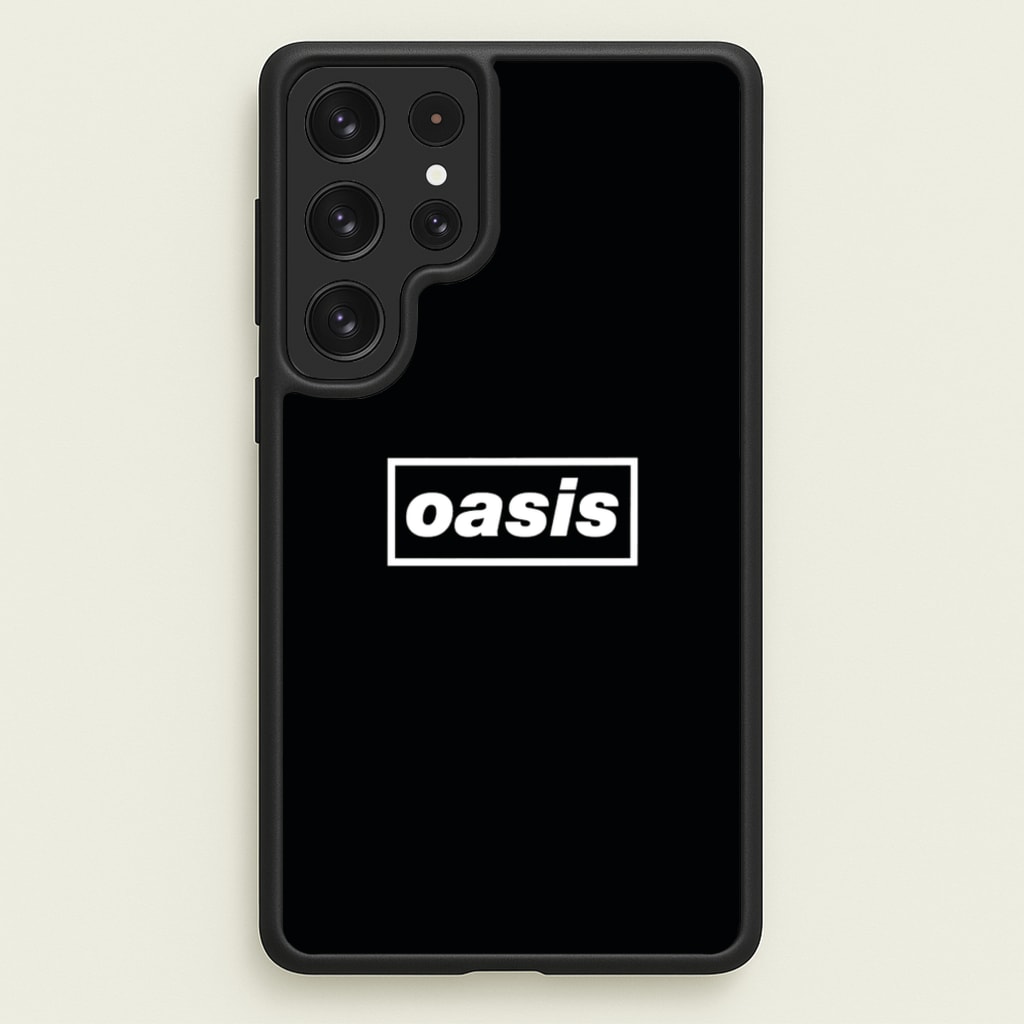Band Name Black - Oasis Phone Case for Galaxy S23 Ultra