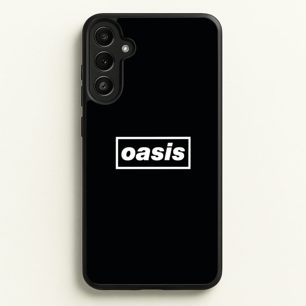 Band Name Black - Oasis Phone Case for Galaxy A34