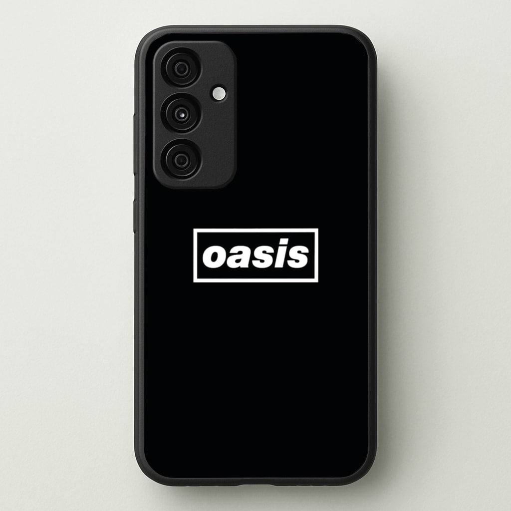 Band Name Black - Oasis Phone Case for Galaxy A55