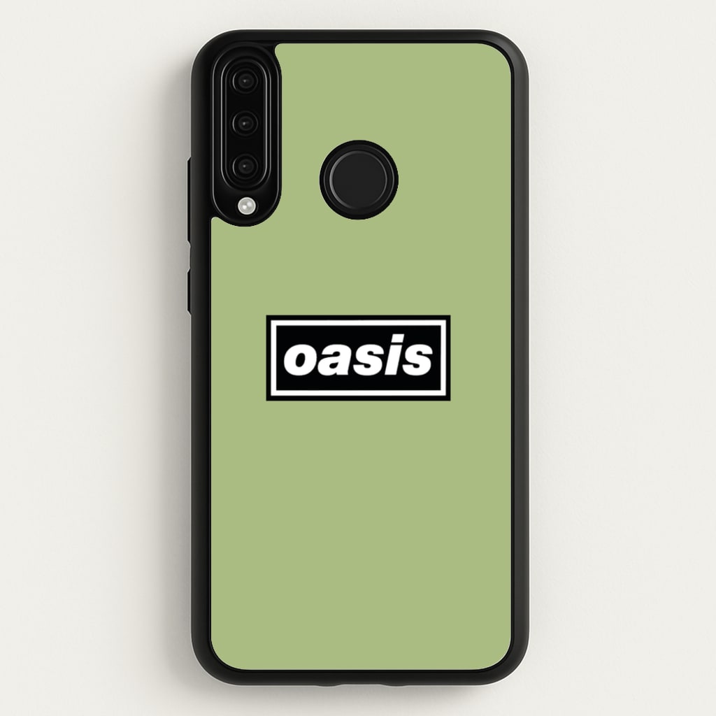 Band Name Green - Oasis Phone Case for Huawei P30 Lite