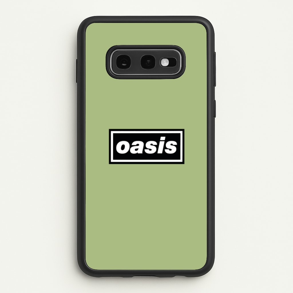 Band Name Green - Oasis Phone Case for Galaxy S10e