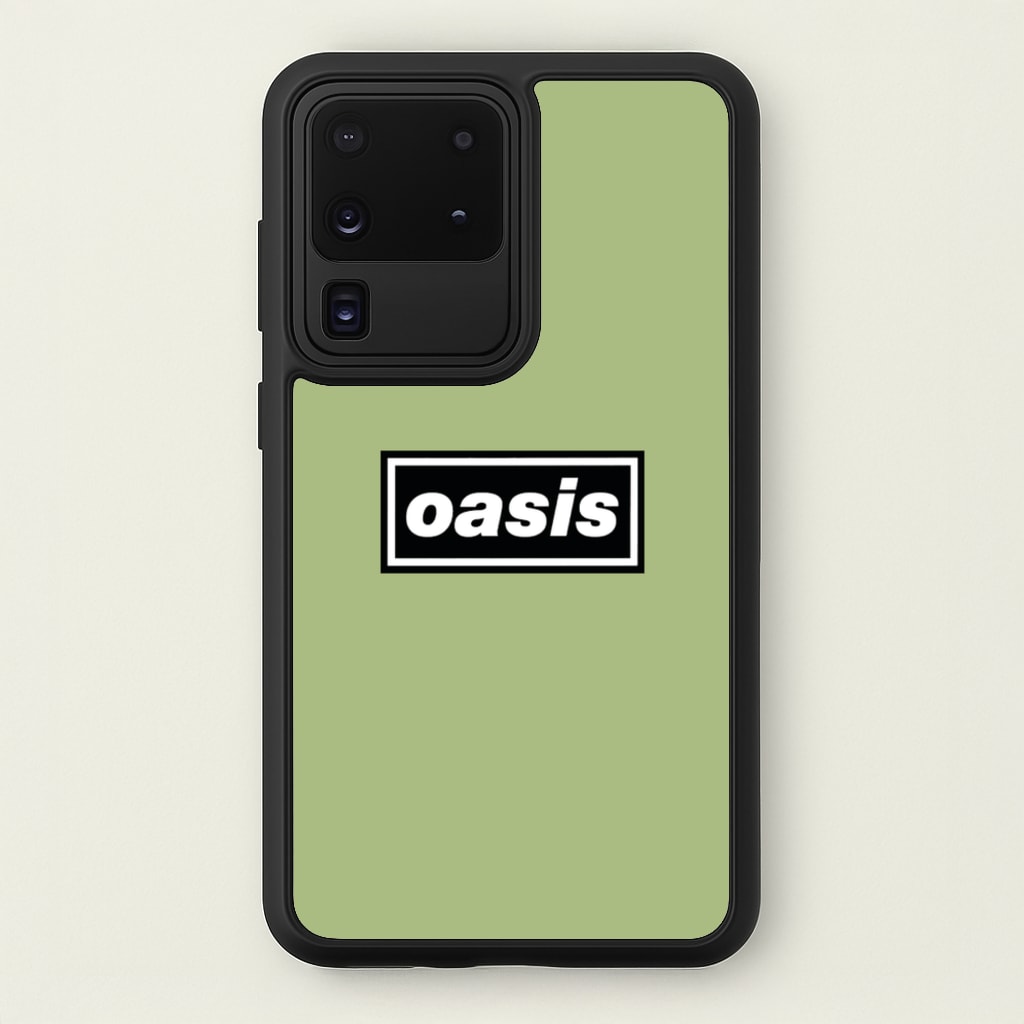 Band Name Green - Oasis Phone Case for Galaxy S20 Ultra