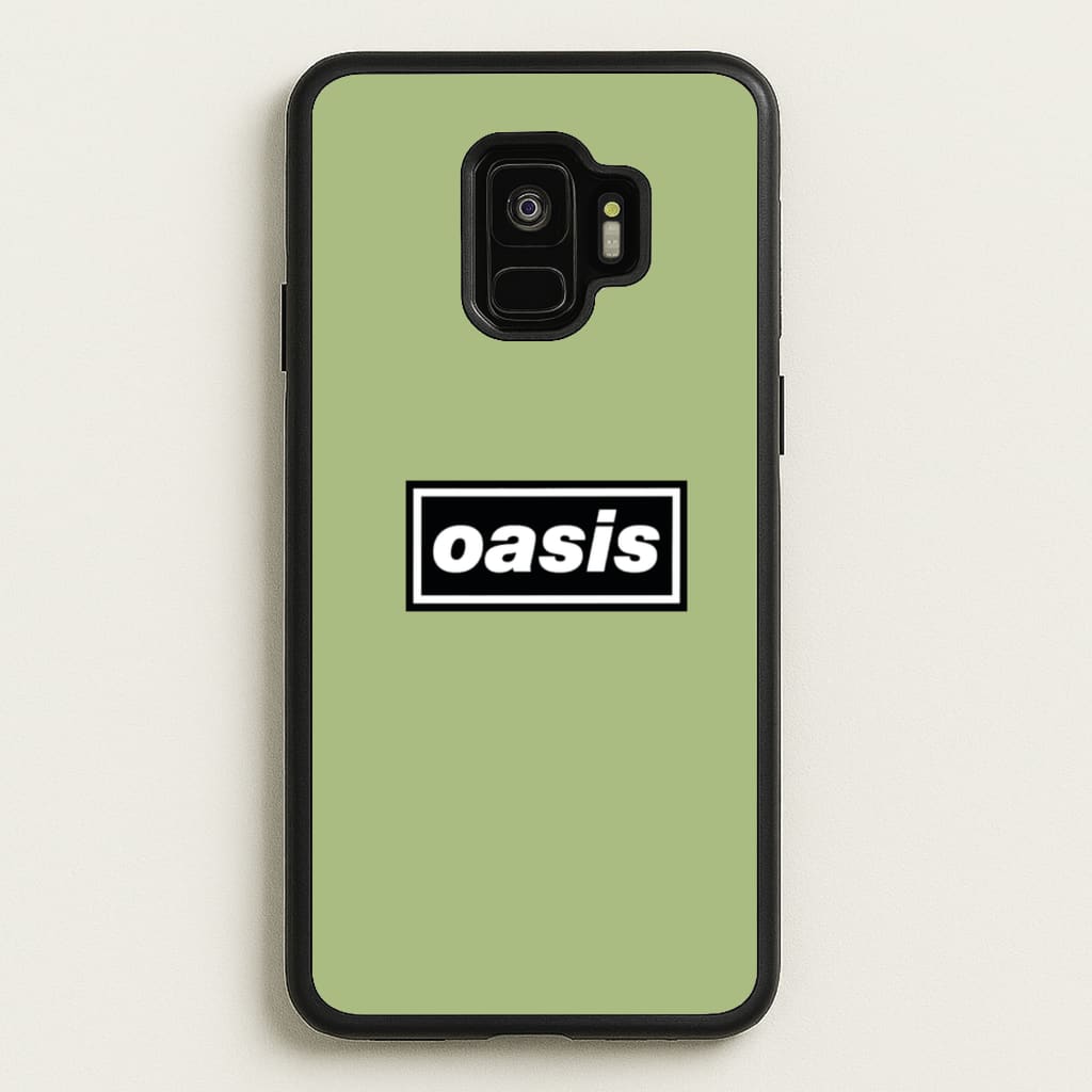 Band Name Green - Oasis Phone Case for Galaxy S9