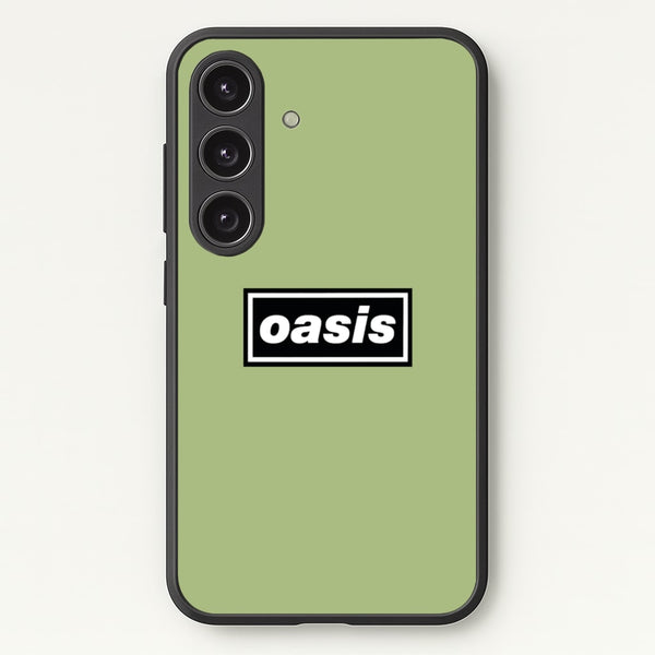 Band Name Green - Oasis Phone Case for Galaxy S24 Plus