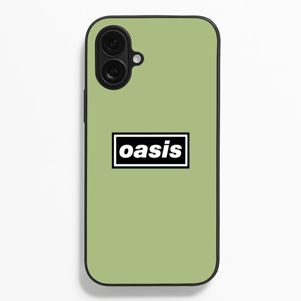 Band Name Green - Oasis Phone Case for iPhone 16 Plus
