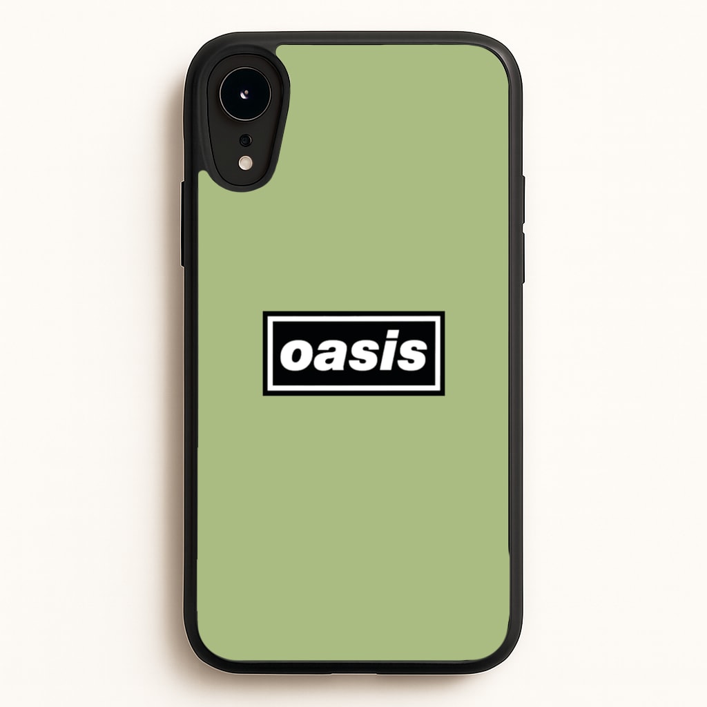 Band Name Green - Oasis Phone Case for iPhone XR