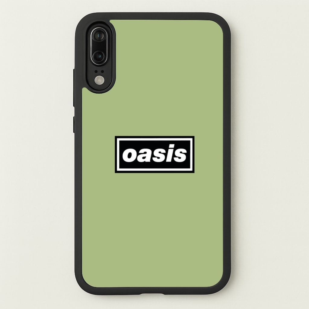 Band Name Green - Oasis Phone Case for Huawei P20