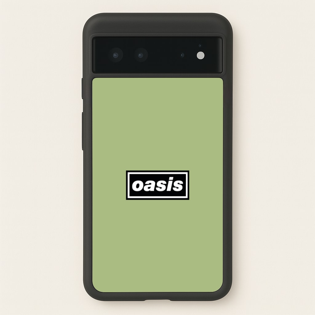 Band Name Green - Oasis Phone Case for Google Pixel 6