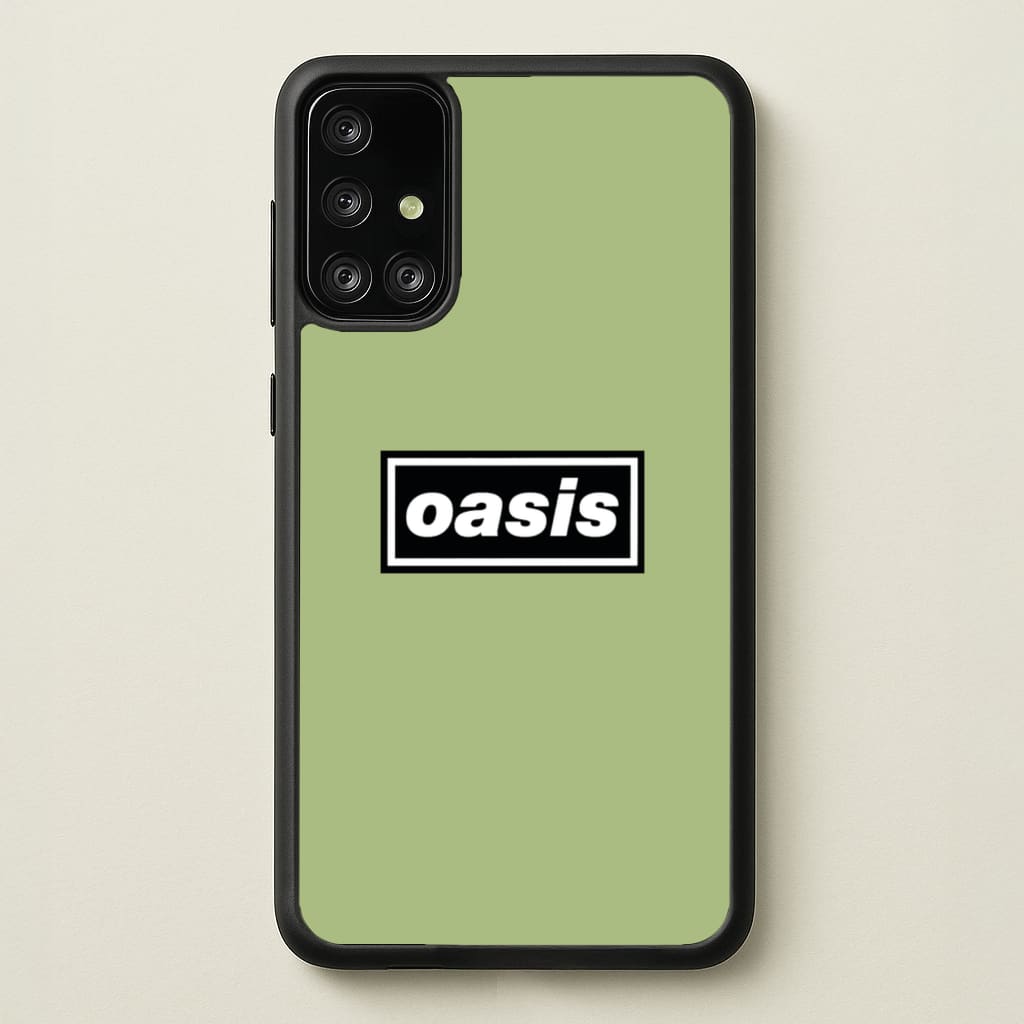 Band Name Green - Oasis Phone Case for Galaxy A71