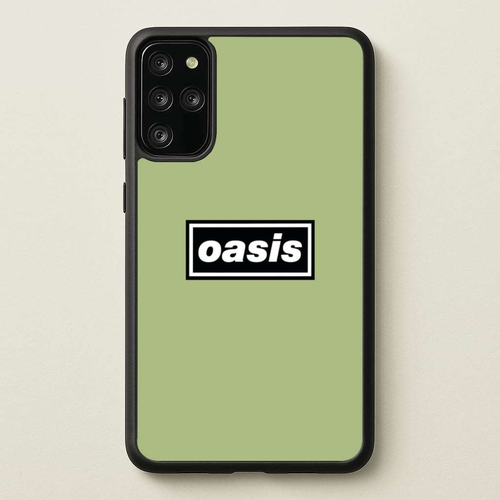 Band Name Green - Oasis Phone Case for Galaxy S20 Plus